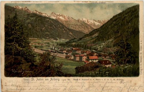 St. Anton am Arlberg - Litho