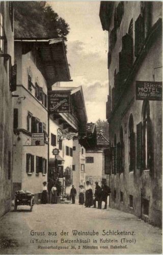 Kufstein - Gruss aus der Weinstube Schicketanz