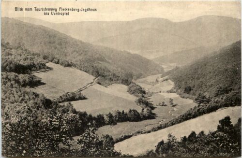 Blick vom Touristenweg Fleckenberg-Jagdhaus ins Uentroptal