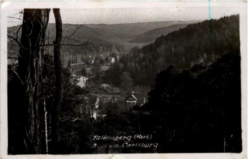 Falkenberg Mark, Blick v.d. Carlsburg