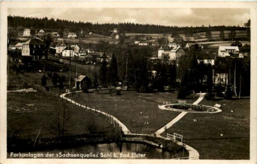 Sohl b. Bad Elster, Parkanlagen der Sachsenquelle
