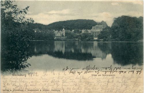 Glücksburg, Villen am Schlossteich