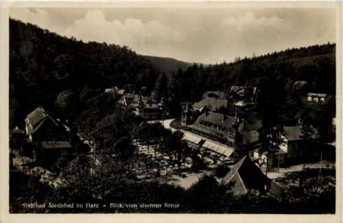 Alexisbad i.H., Blick vom eisernen Kreuz