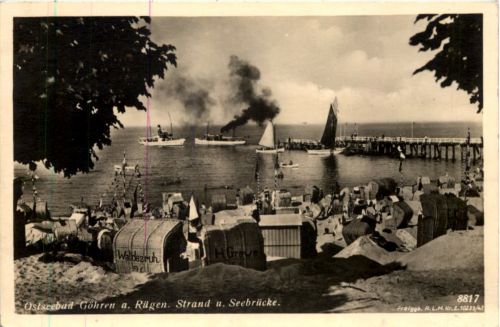 Seebad Göhren a. Rügen, Strand u. Seebrücke