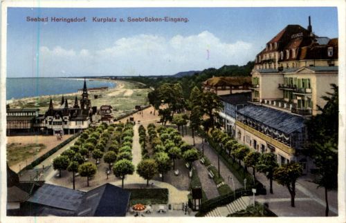 Seebad Heringsdorf, Kurplatz u. Seebrücken-Eingang