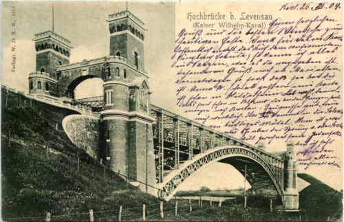 Hochbrücke b. Levensau, kaiser-Wilhelm-Kanal