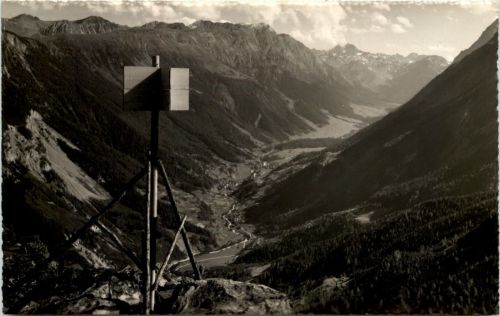 Champex, le val Ferret vu du Belvedere
