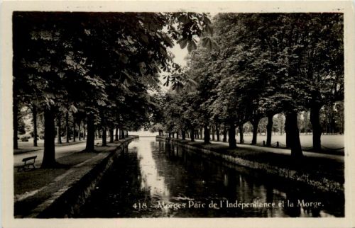 Morges Parc de l`Independance et la Morge