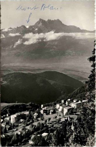 Leysin, La Plaine du Rhone et les Dents du Midi