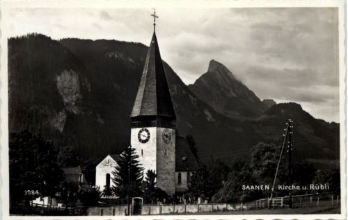 Saanen, Kirche u. Rübli