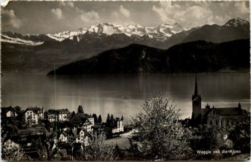 Weggis und die Alpen