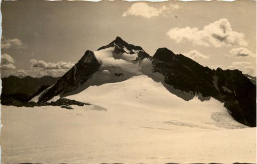 Klosters, Blick vom Silvrettapass auf Piz Fliana