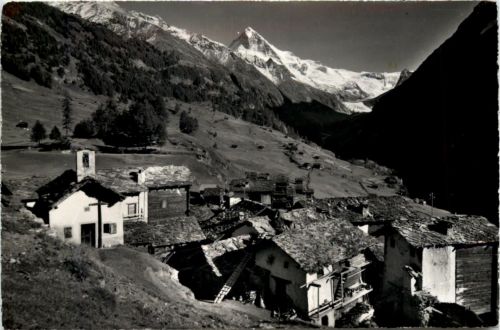 La Forcua d`Herens, la Dt. Blanche et le glacier de Ferpecle