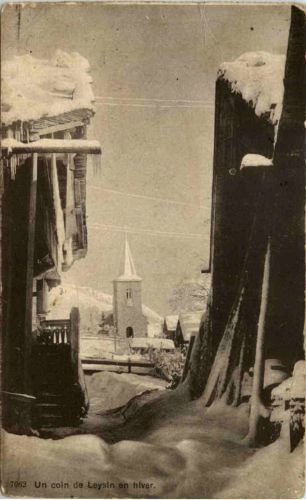 Leysin, Un coin de Leysin en niver