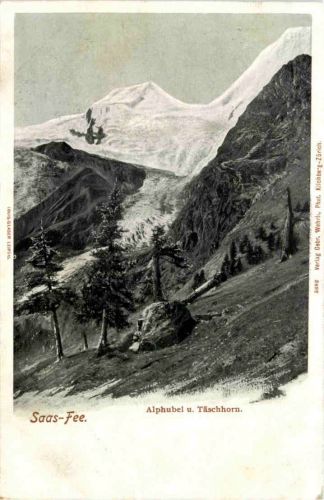 Saas-Fee, Alphubel u. Täschhorn