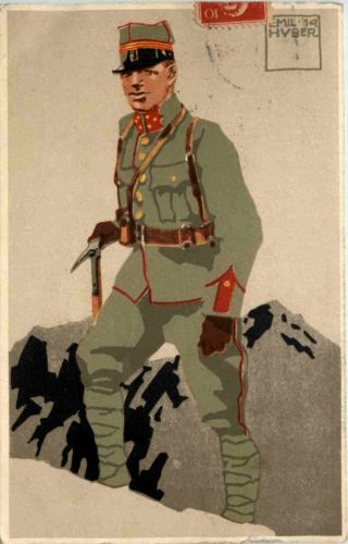 Schweizer Armee - Felduniform - Künstler Emil Huber