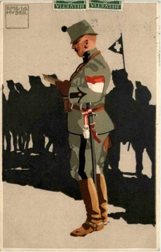 Schweizer Armee - Felduniform - Künstler Emil Huber