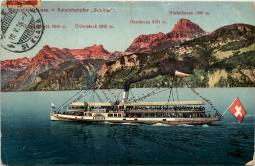 Vierwaldstättersee - Salondampfer Schiller - Brunnen