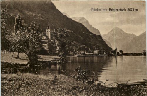 Flüelen mit Bristenstock