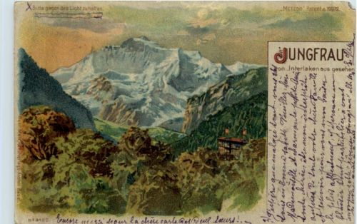 Jungfrau - Halt gegen Licht - Meteor - Litho