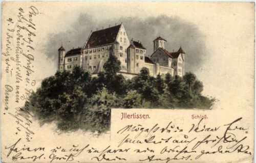 Illertissen - Schloss - Künstler-AK Eugen Felle