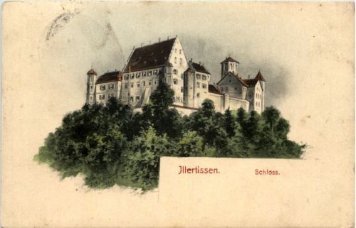 Illertissen - Schloss - Künstler-AK Eugen Felle