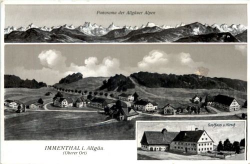 Immenthal im Allgäu - Künstler-AK Eugen Felle - Günzach