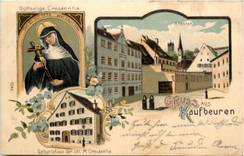 Gruss aus Kaufbeuren - Litho -Künstler-AK Eugen Felle