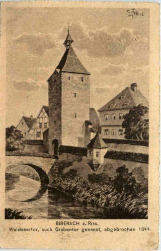 Biberach a. Riss - Künstler-AK Eugen Felle
