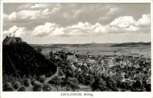 Erolzheim - Künstler-AK Eugen Felle