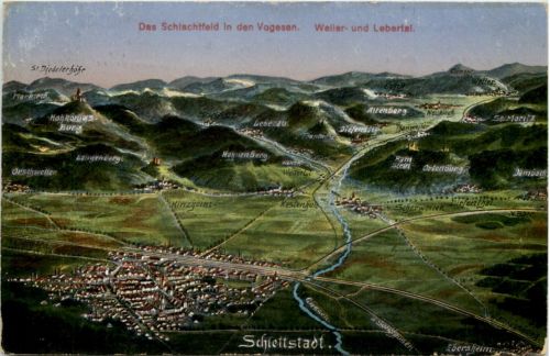 Schlachtfeld in den Vogesen - Weiler und Lebertal - Schlettstadt