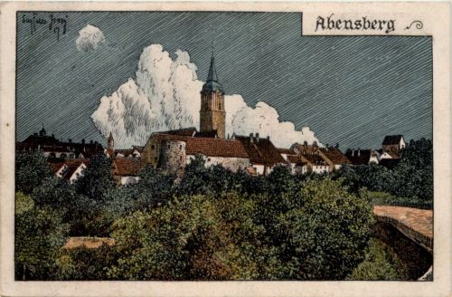 Abensberg - Künstler-AK Eugen Felle