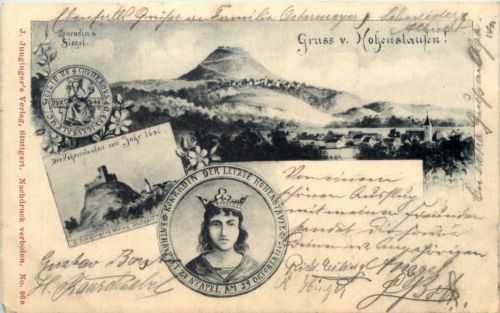 Gruss vom Hohenstaufen - Künstler-AK Eugen Felle