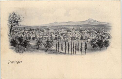 Göppingen - Künstler-AK Eugen Felle