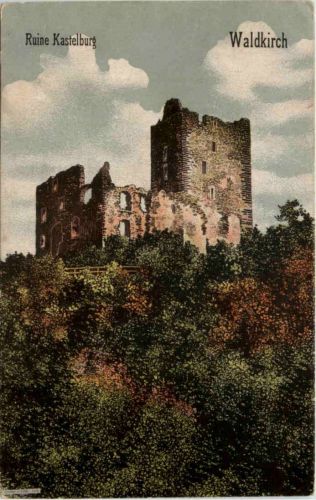 Waldkirch - Ruine Kastelburg - Künstler-AK Eugen Felle