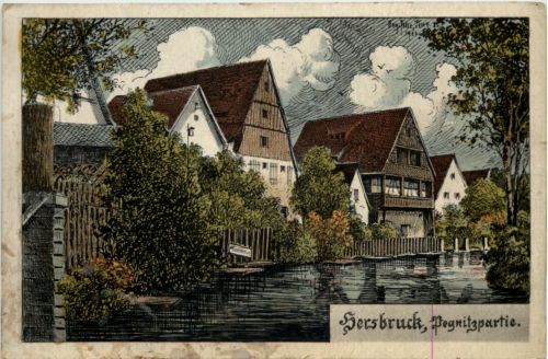 Hersbruck - Pegnitzpartie - AK Eugen Felle