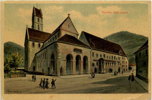 Kloster Alpirsbach - Künstler-AK Eugen Felle