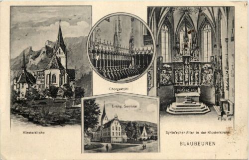 Blaubeuren - Künstler-AK Eugen Felle