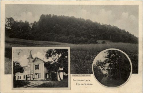 Ferienkolonie Thannhausen - Künstler-AK Eugen Felle