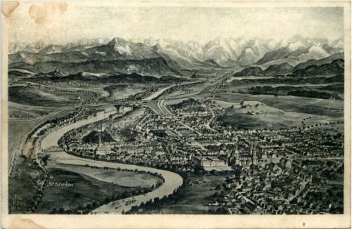Kempten und Umgebung - Künstler-AK Eugen Felle