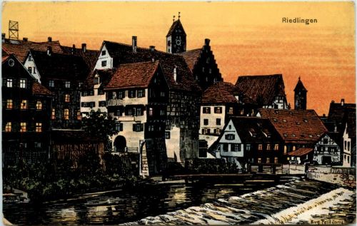 Riedlingen - Künstler-AK Eugen Felle