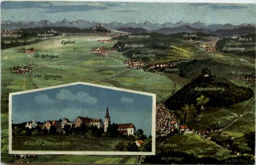 Kloster Bonlanden - Künstler-AK Eugen Felle