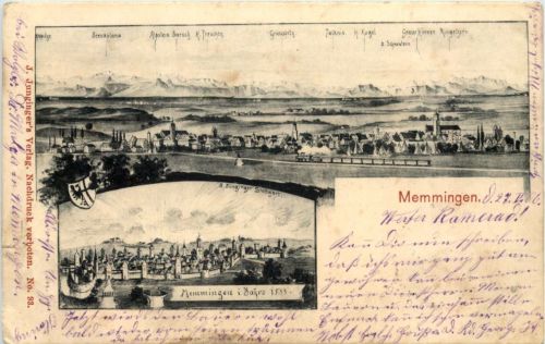 Memmingen - Künstler-AK Eugen Felle