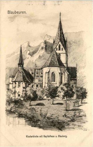 Blaubeuren - Künstler-AK Eugen Felle