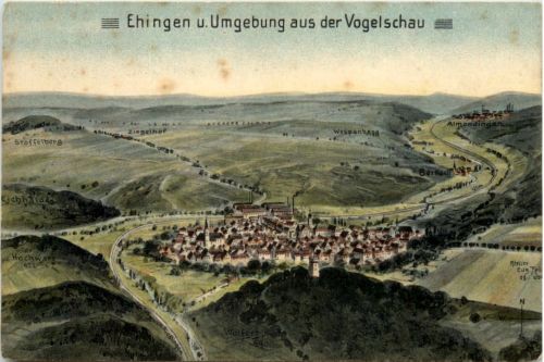 Ehingen und Umgebung - Künstler-AK Eugen Felle
