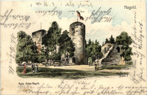 Nagold - Künstler-AK Eugen Felle