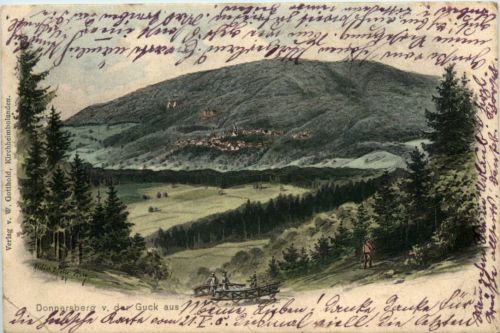 Donnersberg v. der Guck aus - Künstler-AK Eugen Felle