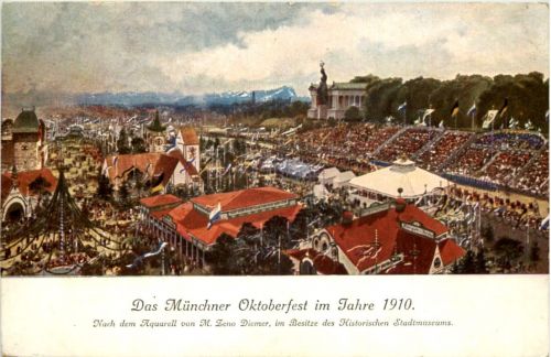 München - Gruss vom Oktoberfest 1910