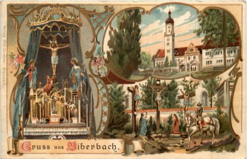 Gruss aus Biberach - Litho