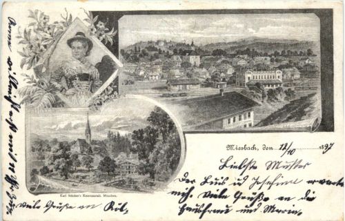 Miesbach - Litho 1897